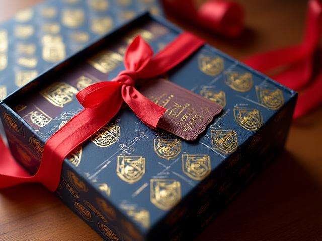 Caja de regalo Art Déco con varios libros, Paquetes de Regalo Exclusivos
